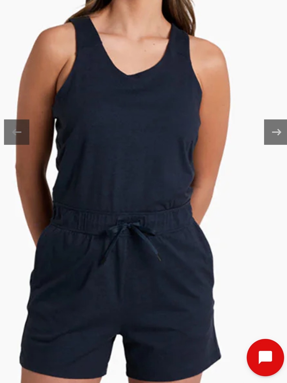 IMPACT UNITED BY BLUE 💯 Organic COTTON Sleeveless V-Neck Jumpsuit